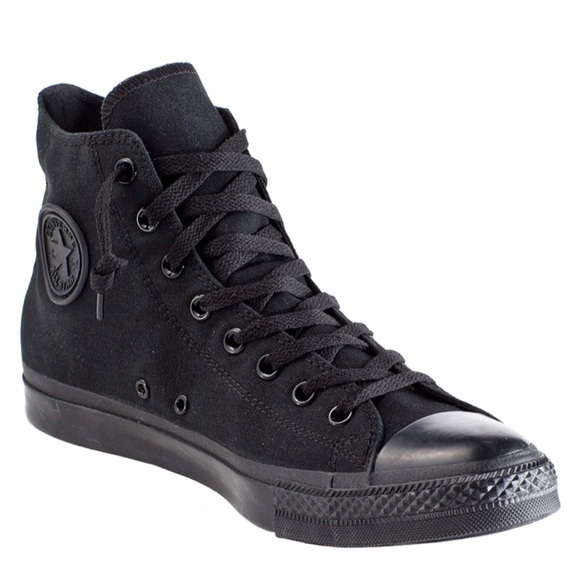 Black High Top Converse Sneakers Mens 9